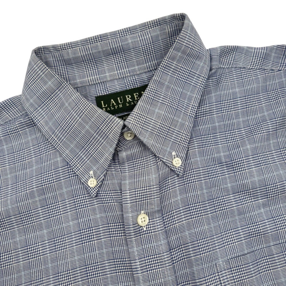 Lauren Ralph Lauren Men's 16/33-34‎ Classic Fit Non Iron Plaid Button Down Shirt